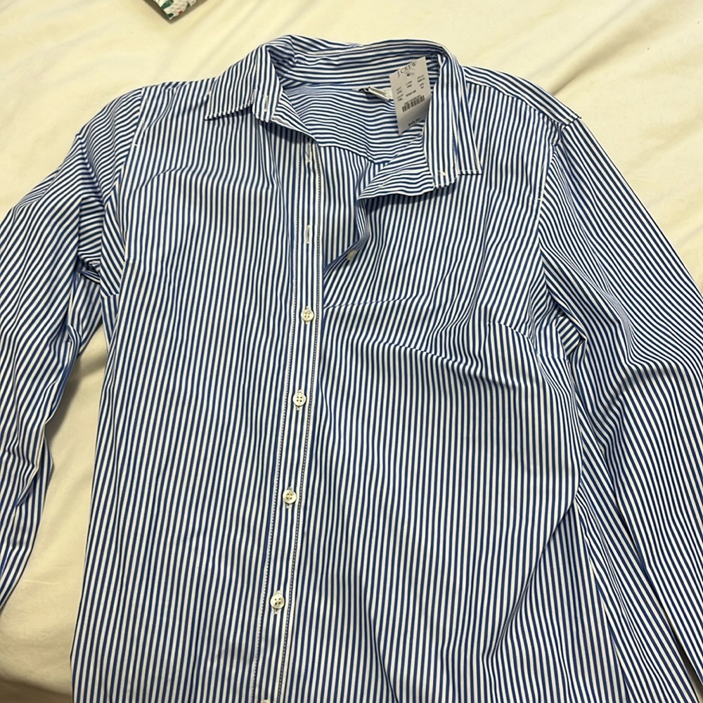 NWT Jcrew striped button down